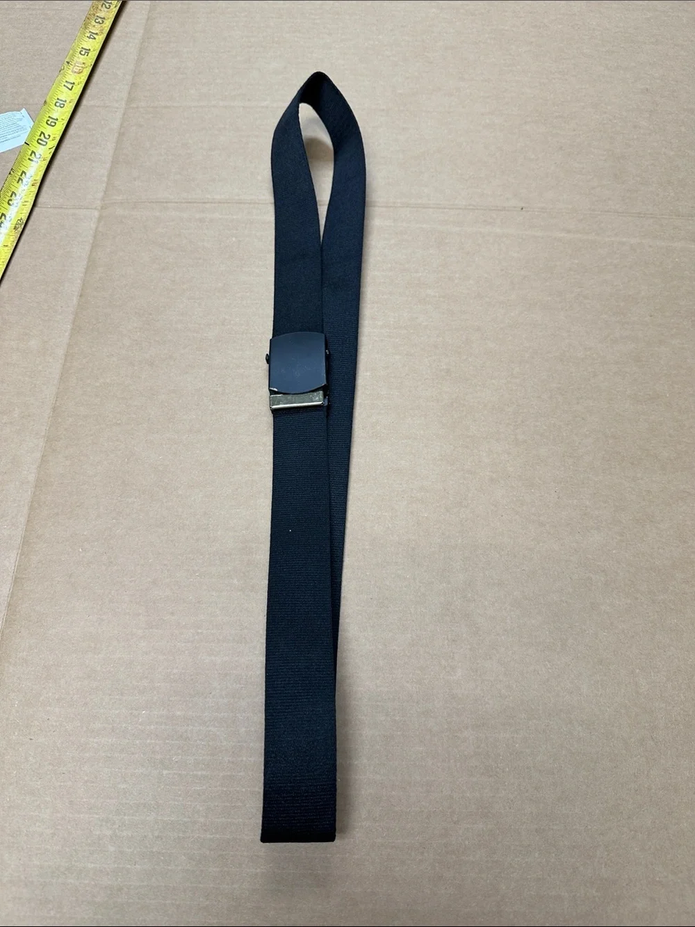 ##550, Black Men's Belt with Matte Buckle